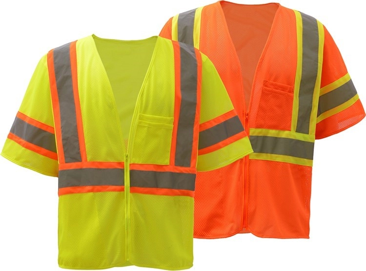 Safety Vest - Class III - Two Tone Mesh