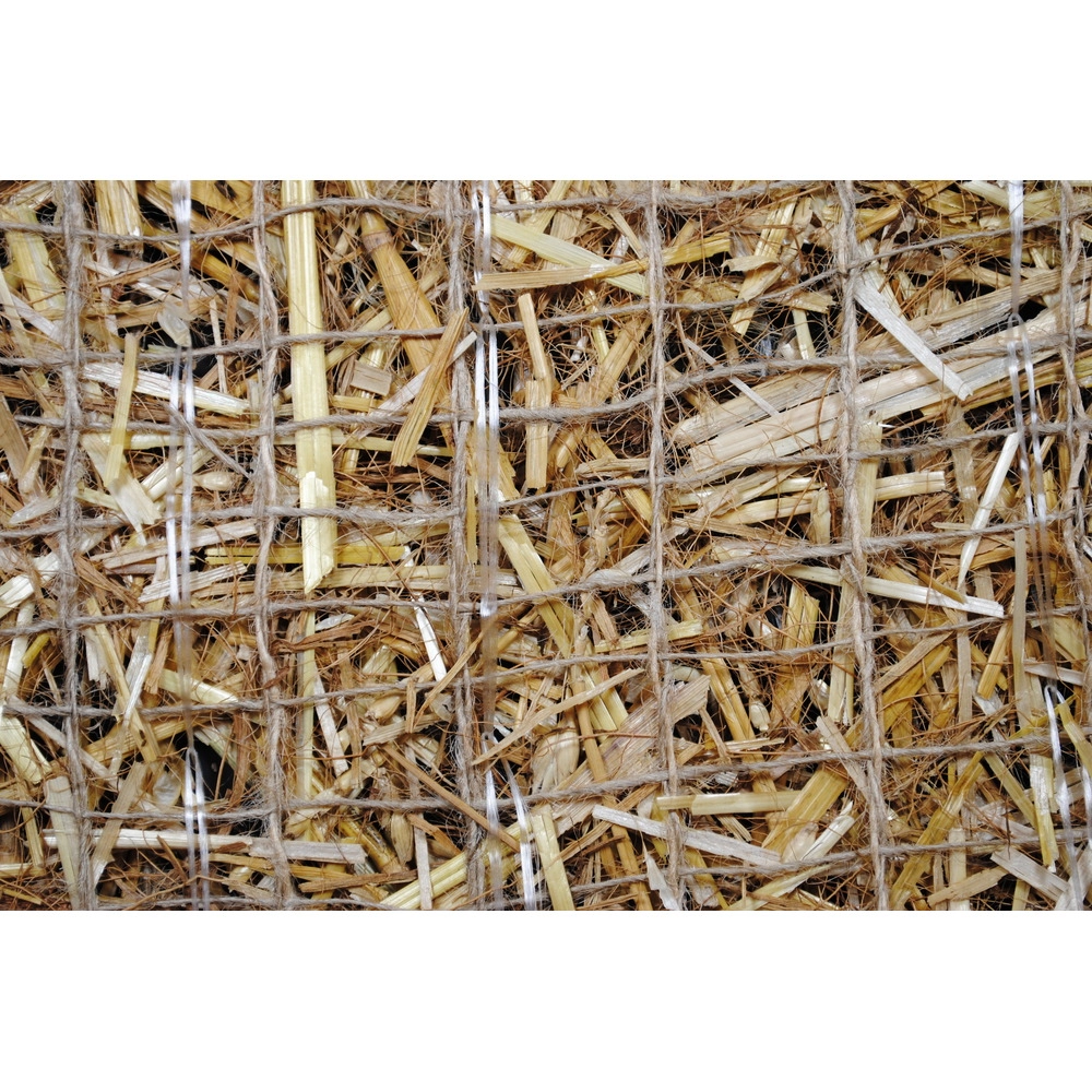 AEC Premier Straw/ Coconut™ - Erosion Control Blanket - FibreNet™ Jute Netting